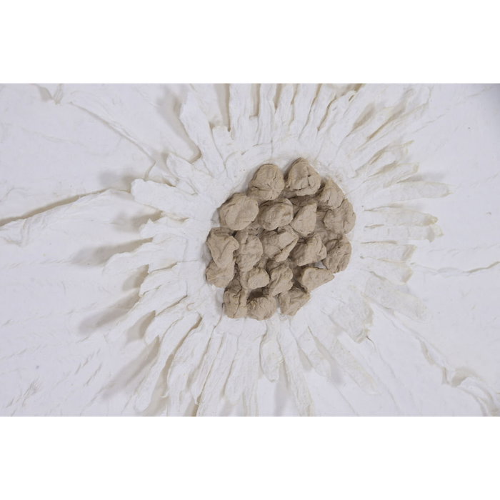 Home ESPRIT Toile Blanc Fleur Shabby Chic 120 X 7 X 120 CM Home ESPRIT Toile Blanc Fleur Shabby Chic 120 X 7 X 120 CM