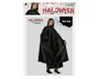 Cape longue noire de 130 cm unisexe pour déguisement de vampire