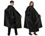 Cape longue noire de 130 cm unisexe pour déguisement de vampire