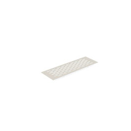 HERRAJES ALK Grille de ventilation pour plinthe aluminium blanc 225x70