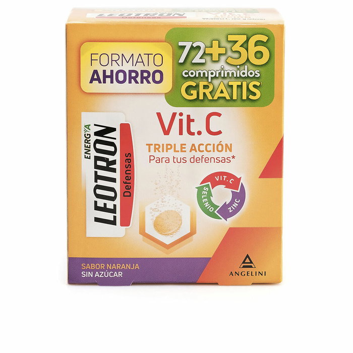 Leotron Vitamine C Triple Action Orange 108 Unités