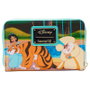 Loungefly Porte-monnaie zippé Disney Princesse Jasmine Aladdin en cuir végan, avec doublure assortie