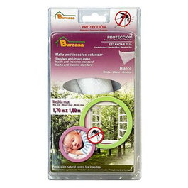 Burcasa Moustiquaire Anti-Insectes Standard Blanche 1,3x1,5 m