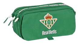 Safta Portatodo Triple Big Real Betis Balompié - Boîte de Rangement en Polyester Recyclé 600D REACH, Vert, 21,5 x 10 x 8 cm