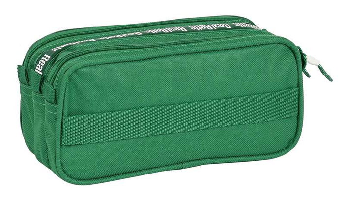 Safta Portatodo Triple Big Real Betis Balompié - Boîte de Rangement en Polyester Recyclé 600D REACH, Vert, 21,5 x 10 x 8 cm