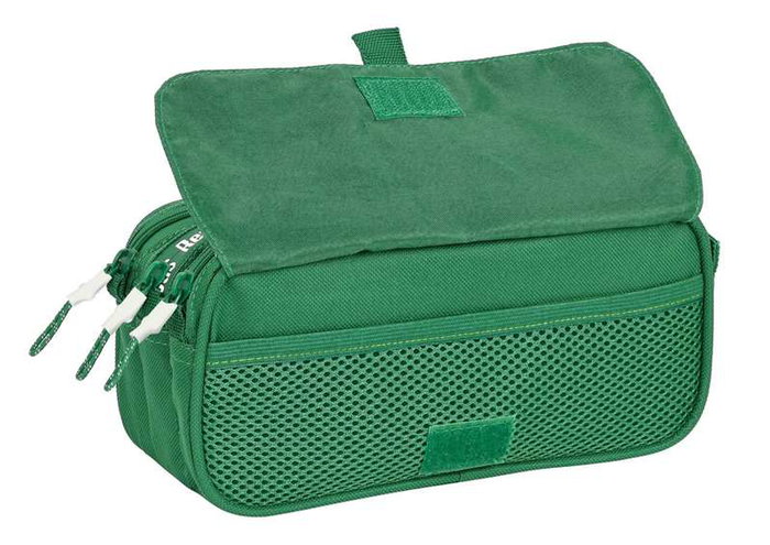 Safta Portatodo Triple Big Real Betis Balompié - Boîte de Rangement en Polyester Recyclé 600D REACH, Vert, 21,5 x 10 x 8 cm