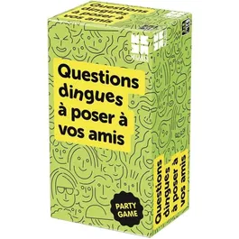MEGABLEU Jeu d'ambiance Questions Dingues à Poser à vos Amis - Jeu de société à partir de 14 ans - Durée 20 min - Version française