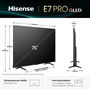 TV intelligente Hisense 75E7Q PRO 75" 4K Ultra HD LED HDR D-LED QLED