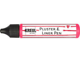 Kreul PLUSTER & LINER PEN Effet 3D Rose Néon 29ml