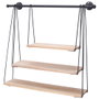 Home Deco Factory Étagère Balançoire en Bois et Métal