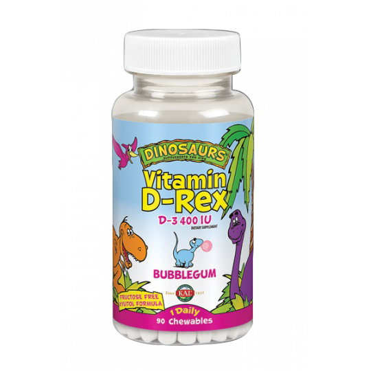KAL REX Vitamine D3 400UI 90 comprimés masticables KAL REX Vitamine D3 400UI 90 comprimés masticables