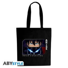 Abystyle Tote Bag Solo Leveling Arise Officiel 100% Coton 37x42 cm Noir