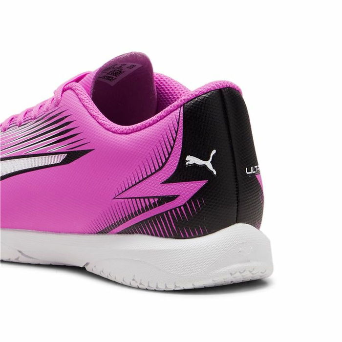 Chaussures de Futsal pour Enfants Puma Ultra Play Blanc Rose foncé Enfant Unisexe Chaussures de Futsal pour Enfants Puma Ultra Play Blanc Rose foncé Enfant Unisexe