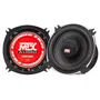 MTX AUDIO Haut-parleurs coaxiaux 2 voies 10 cm 4 ohms 70W RMS, châssis aluminium, bobine 25mm TIL, tweeter à dôme soie néodyme 22mm