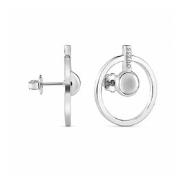 Guess UBE85036 Boucles d'oreilles en acier inoxydable gris