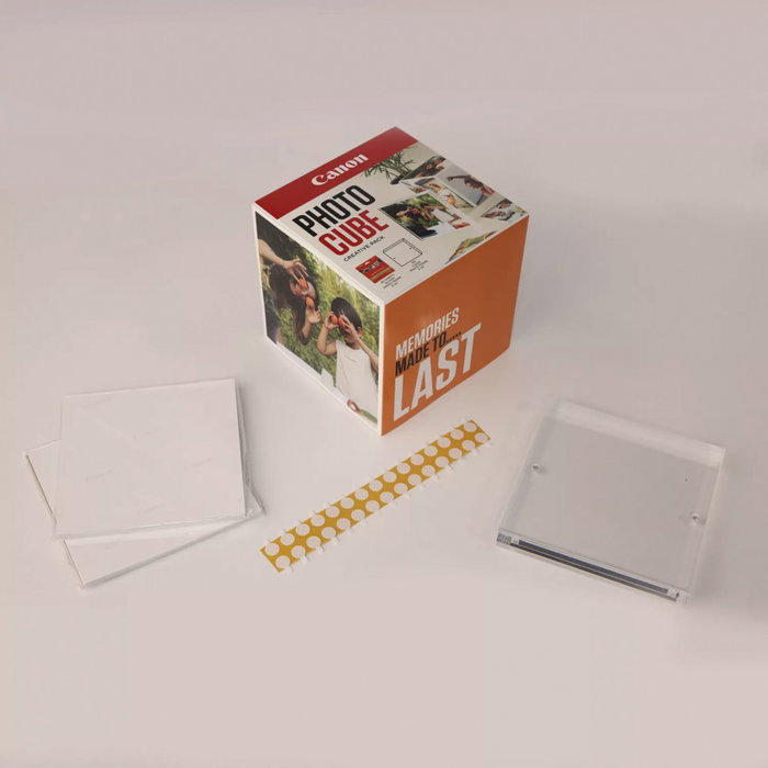 Canon Pack Créatif Photo Cube et Cadre XLBoom avec Papier PP-201 13x13 cm (40 feuilles)