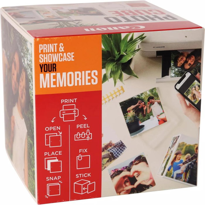 Canon PP-201 Papier Photo Brillant 13x13cm 40 Feuilles - Pack Photo Cube et Cadre XLBoom pour PIXMA et MAXIFY