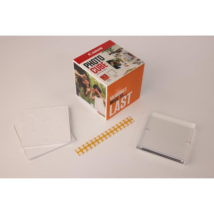 Canon PP-201 Papier Photo Brillant 13x13cm 40 Feuilles - Pack Photo Cube et Cadre XLBoom pour PIXMA et MAXIFY
