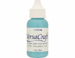 Tsukineko Versacraft Encre Textile Bleu Aquamarine 30ml