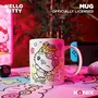 Konix Tasse en céramique Hello Kitty 320 ml - Motif skateboard - Mug officiel