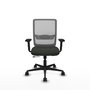 PIQUERAS Y CRESPO Chaise Haches Synchrone/Traslack Noir et Gris