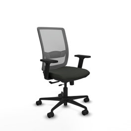 PIQUERAS Y CRESPO Chaise Haches Synchrone/Traslack Noir et Gris
