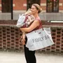 CHILDHOME Family Bag - Sac à langer en toile - Spacieux avec poches zippées et fermeture magnétique - Gris