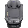 Chicco Siège Auto Unico Evo, Groupe 0/1/2/3 I-Size, Rotatif Inclinable 5 Positions, Réducteur, Installation Isofix ou Ceinture, Gris Noir