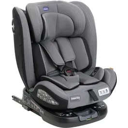Chicco Siège Auto Unico Evo, Groupe 0/1/2/3 I-Size, Rotatif Inclinable 5 Positions, Réducteur, Installation Isofix ou Ceinture, Gris Noir