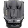 Chicco Siège Auto Unico Evo, Groupe 0/1/2/3 I-Size, Rotatif Inclinable 5 Positions, Réducteur, Installation Isofix ou Ceinture, Gris Noir