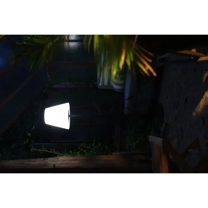 Arte Alta Lampadaire solaire sur pied pour terrasse et jardin - 1.5 m de haut - Blanc