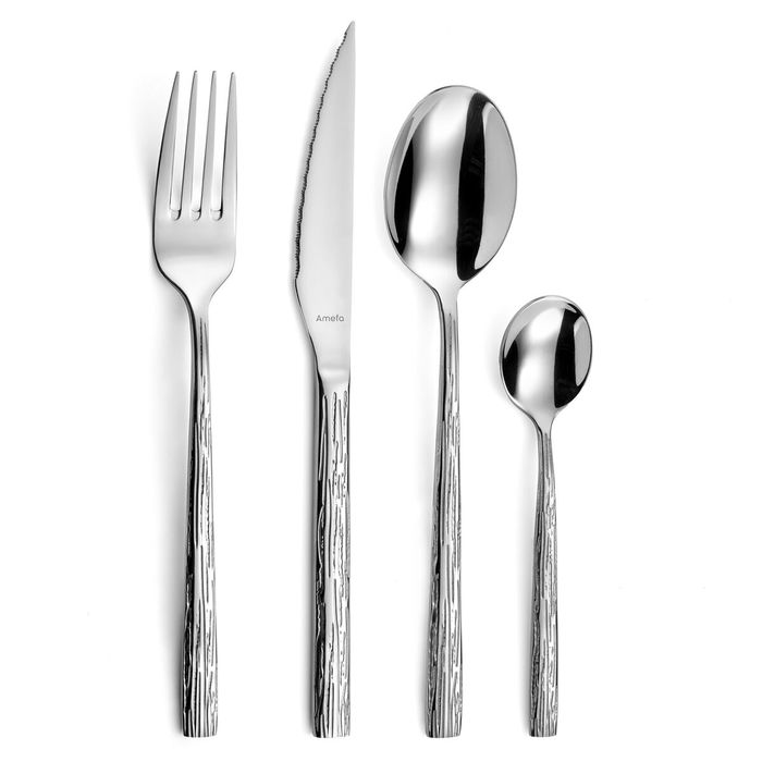 Amefa Set 24 Couverts Caligraphy Acier Inoxydable 18-0-4 mm