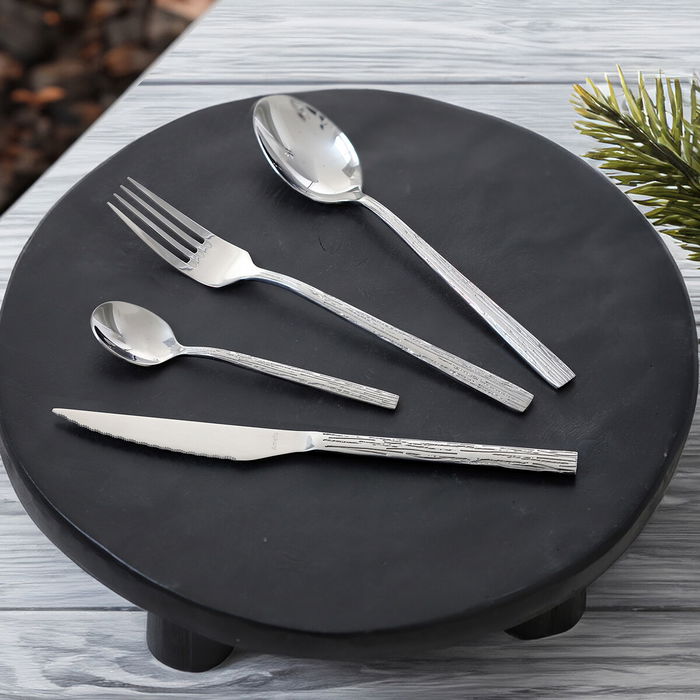 Amefa Set 24 Couverts Caligraphy Acier Inoxydable 18-0-4 mm