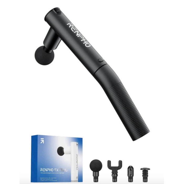 Renpho Extend Massage Gun C004 (PEU-R-C004-BK) - Pistolet de massage percussion noir Renpho Extend Massage Gun C004 (PEU-R-C004-BK) - Pistolet de massage percussion noir
