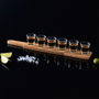 Cook Concept Ensemble de 6 verres à shot avec planche en acacia