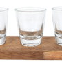 Cook Concept Ensemble de 6 verres à shot avec planche en acacia