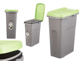 Stefanplast Corbeille avec fixation sac 25L vert 24x39x51 cm (Set de 6)