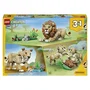 LEGO Creator 3-en-1 Animaux sauvages : Le Lion Majestueux (31386)
