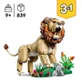 LEGO Creator 3-en-1 Animaux sauvages : Le Lion Majestueux (31386)