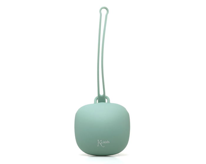 KioKids Porte-tétine en Silicone, Sage, pour bébé dès la naissance, lavable au lave-vaisselle et stérilisable, 1 pièce