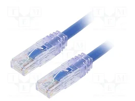 PANDUIT Câble de raccordement Cat 6a U/UTP bleu 3m RJ45
