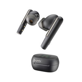 Poly Headset Voyager Free 60+ UC Réf. 7Y8G4AA - Casque téléphonique avec micro Bluetooth, Noir