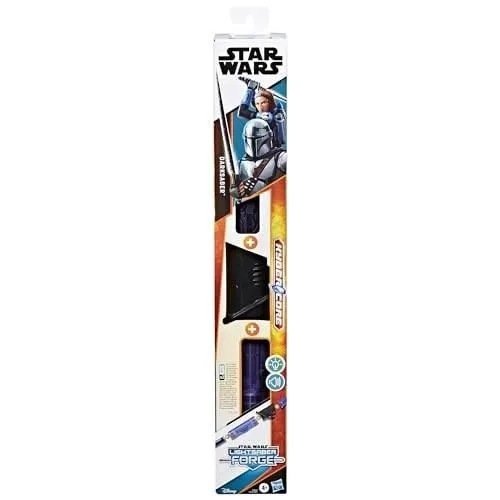 Hasbro Star Wars Lightsaber Forge Kyber Core Sabre laser électronique Mandalorien noir, jouet personnalisable pour enfant dès 4 ans