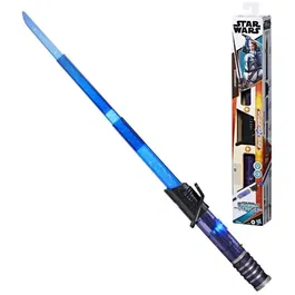 Hasbro Star Wars Lightsaber Forge Kyber Core Sabre laser électronique Mandalorien noir, jouet personnalisable pour enfant dès 4 ans