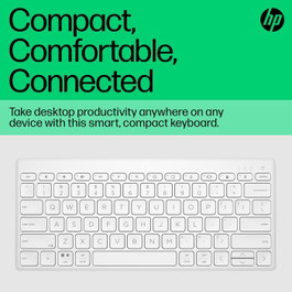 HP Clavier Bluetooth compact HP 350 Blanc
