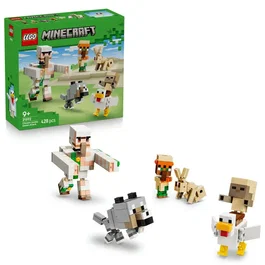Lego Minecraft 21592 L'Attaque du Désert du Poulet Chevauché – Jeu de Construction 9 Ans et Plus