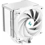 Deepcool AK500 - Ventirad CPU blanc avec ventilateur 120 mm pour Intel LGA1700/1200/115x et AMD AM5/AM4 - Refroidissement processeur