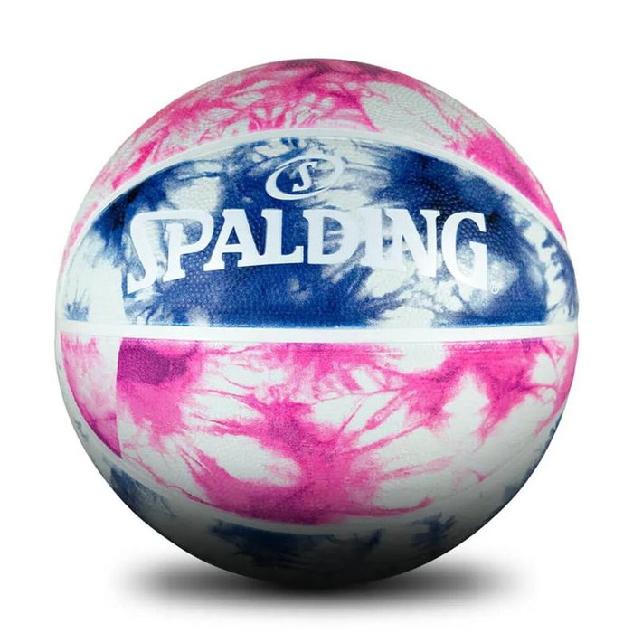Ballon de basket Spalding Tie Dye Sz6 Violet 6 Caoutchouc (Taille 6)