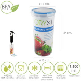 ORYX Récipient Hermétique Rond 1600 ml