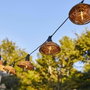 Lumisky Guirlande lumineuse Cottage 5,70 m - 10 globes transparents - LED blanc chaud - Beige